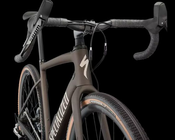 DIVERGE COMP CARBON Gravelbike / satin gunmetal white chrome clean / 54 CM