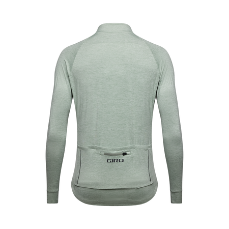 NEW ROAD Herren-Gravel-Langarmtrikot / hedge green heather / M