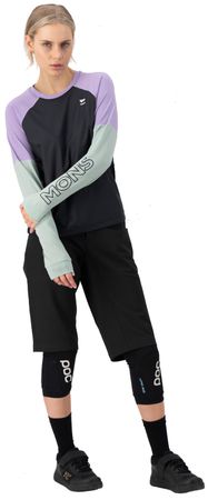 TARN WIND Damen-Merino-Langarmshirt mit Windschutz / glacier/lupin/black / XL