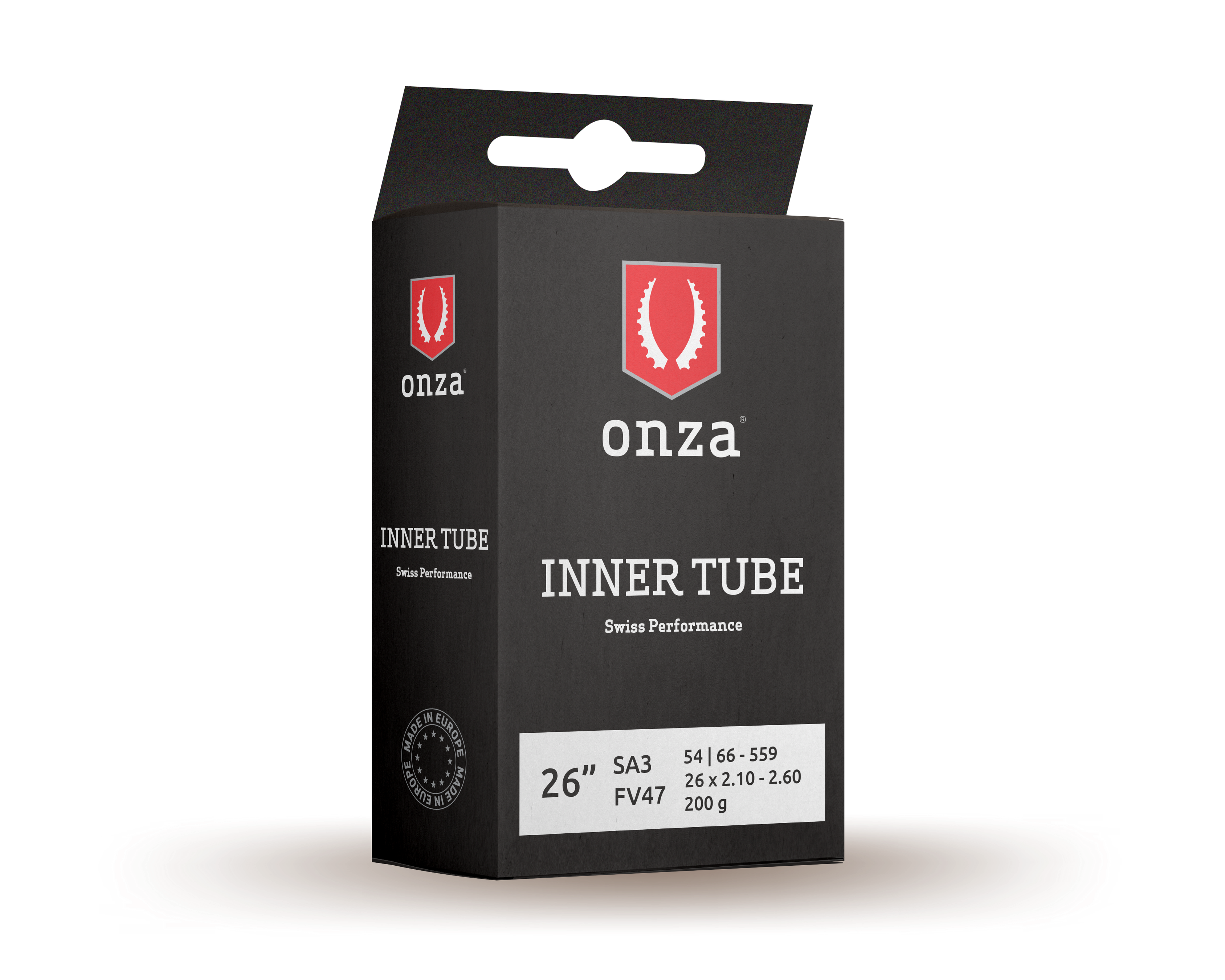 ONZA SA3 STANDART Schlauch / schwarz / SV, 47mm, 26" -27.5", 1.10-1.75