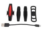 SEITWÄRTS Rücklicht / schwarz / 50 Lumen, micro USB