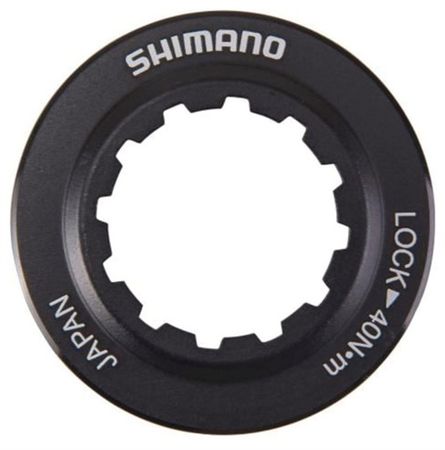 SM-RT81 Centerlock-Lockring mit Innenverzahnung für Schnellspannnaben + Steckachsen bis 12mm / schwarz