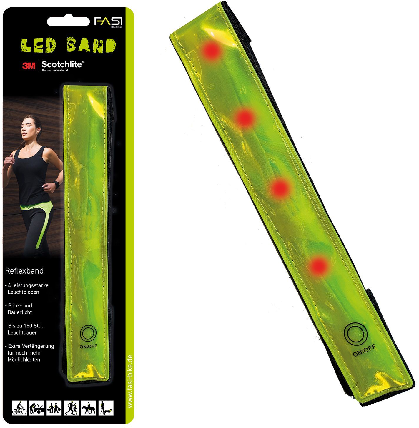 LED-Reflektorband / gelb