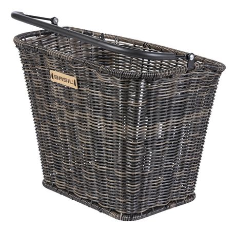 Bremen Rattan Look KF Fahrradkorb vorne / naturbraun