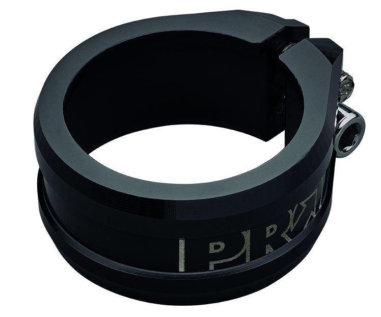 Sattelklemme Alu mit zwei Bolzen / schwarz / 34.9 mm