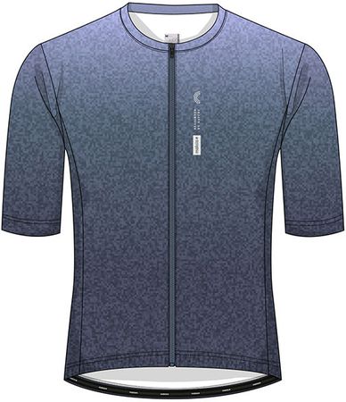 MAHLAMM Herren-Kurzarmtrikot / dusty blue / S