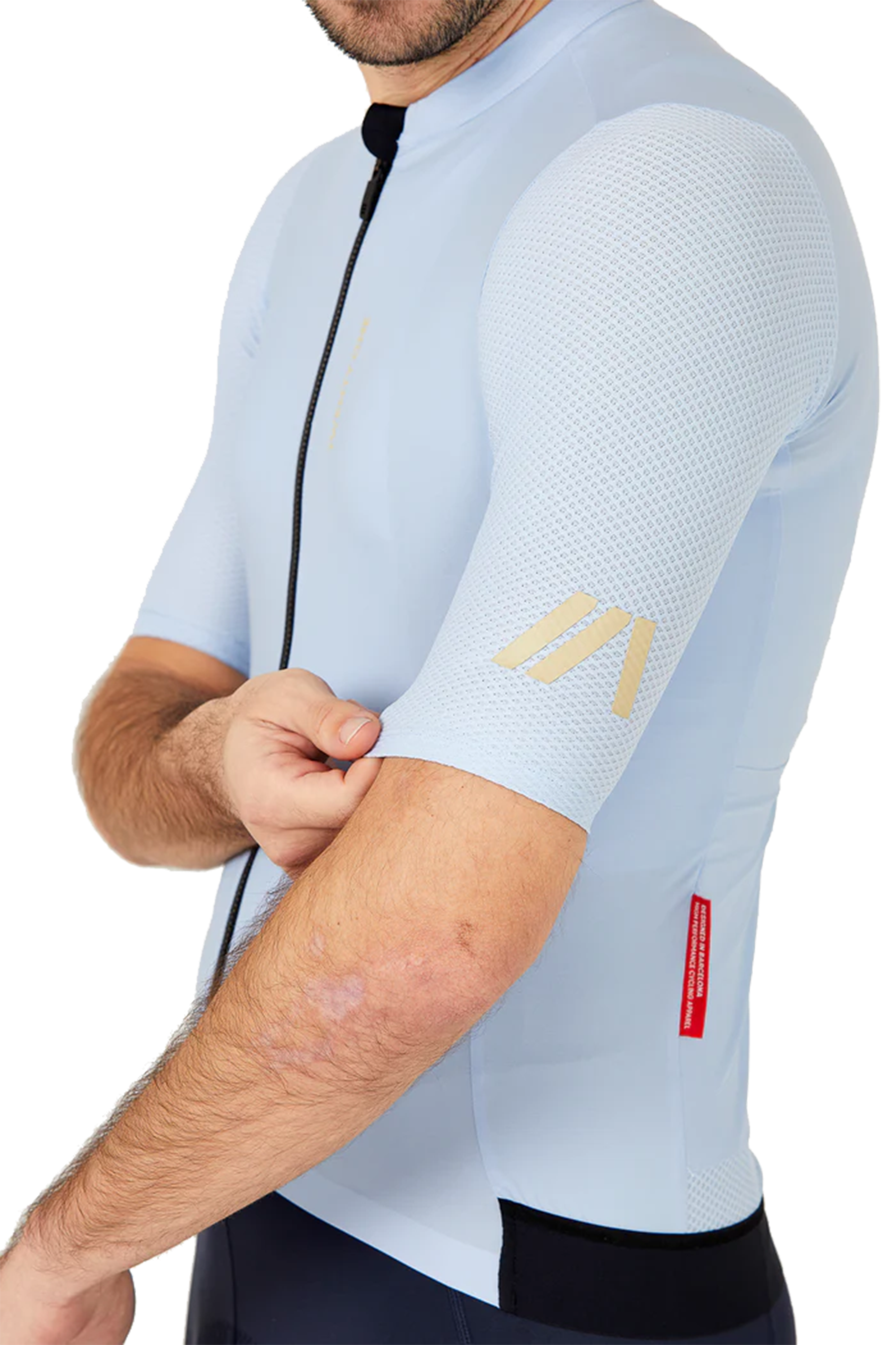 AERO LIGHT Herren-Kurzarmtrikot / ice blue / L