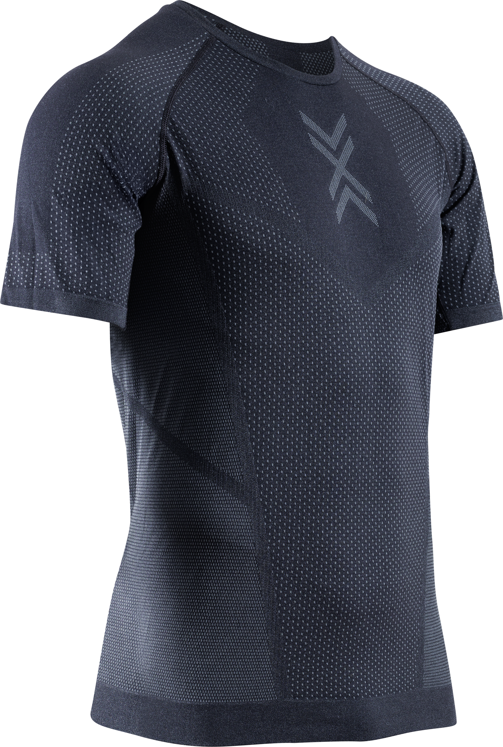 X-Bionic Men XCeed Run Shirt SH SL / X black rhino grey / XL