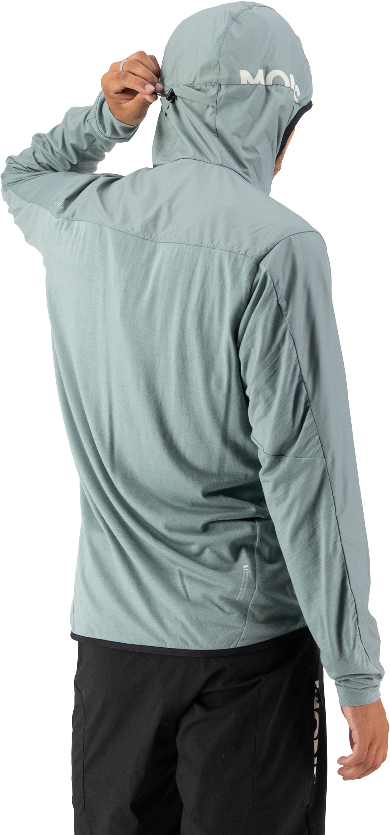 DIVERSION Herren-Merino-Windjacke / desert sage / S