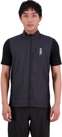REDWOOD WIND Herren-Merino-Windweste / black / XL