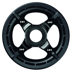 Kettenblatt STEPS SM-CRE70-11 / schwarz / 38 Zähne/mit Aufnahme, 50 mm Kettenlinie, doppelter Hosenschutz