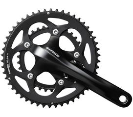 Kettenradgarnitur FC-RS400 Double 10-Gang / schwarz / 170 mm