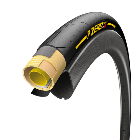 P Zero Velo Race SL Tubular Collé / black/yellow / 700x26c