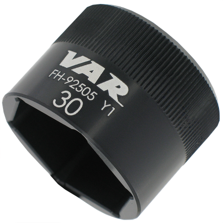 Steckschlüssel 6-Kant schwarz / schwarz / 30 mm