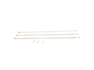 Spoke and Nipple 272mm CX-Ray Straight Pull Qty 3 / silver