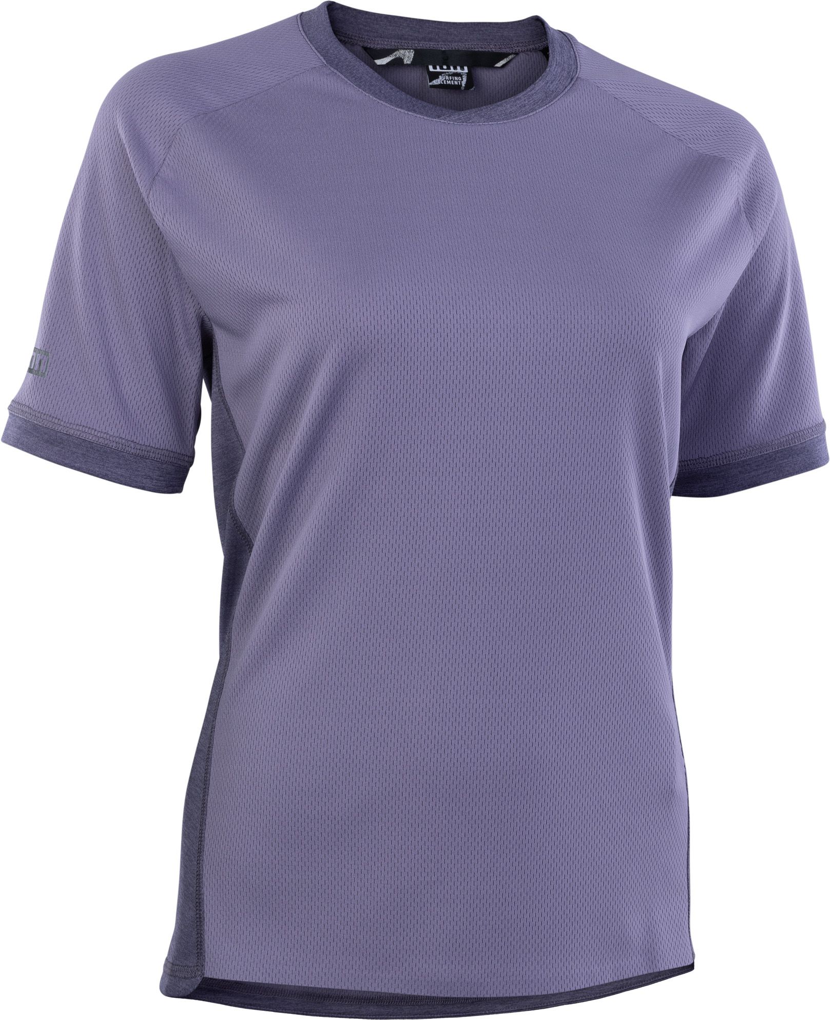 TECH LOGO Damen-Kurzarmshirt / somber amethyst / 38