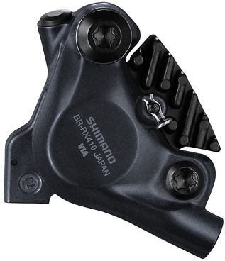 Bremssattel GRX BR-RX410 / schwarz / hinten, Flatmount/ohne Adapter