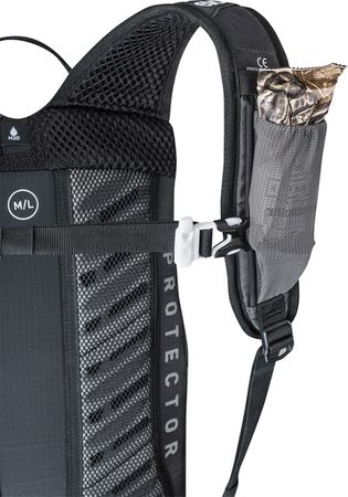 FR LITE RACE, 10 L, Protektorenrucksack / carbon grey/black / M/L