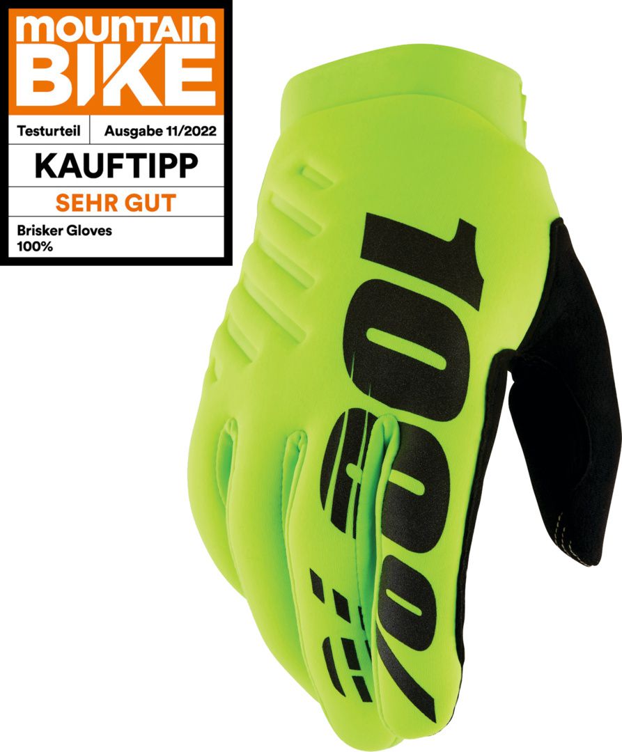 Brisker Youth Gloves / Fluo gelb/schwarz / L
