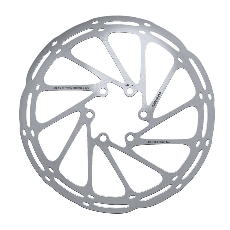CENTERLINE Bremsscheibe, 6-Loch  / silber / 160mm
