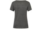 MAQUINA Damen-Kurzarm-Merino-Shirt / pirate grey melange / M