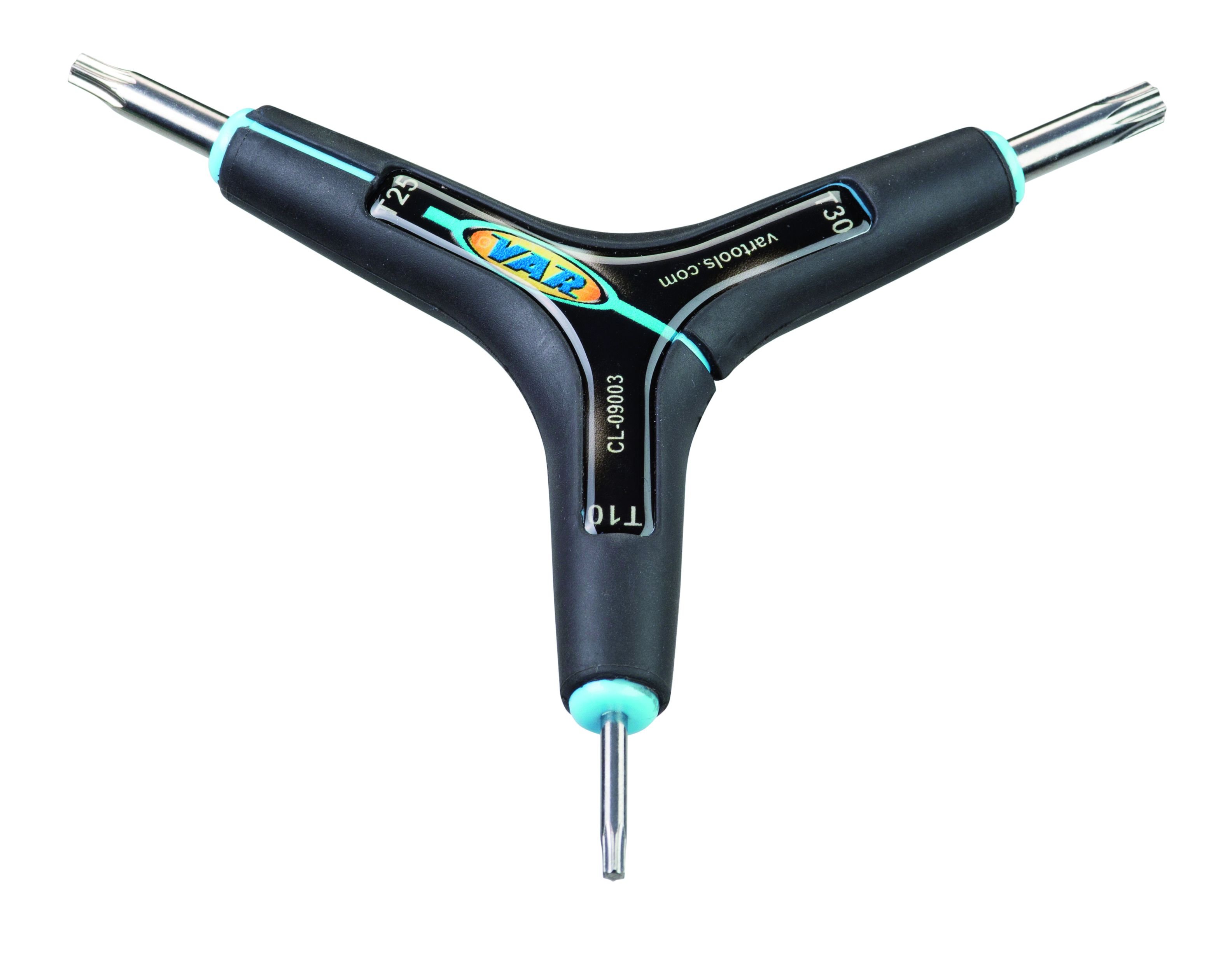 Dreiarmtorxschlüssel CL-09003-C T10/T25/T30 schwarz / Schwarz