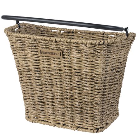 Bremen Rattan Look KF Fahrradkorb vorne / seegras
