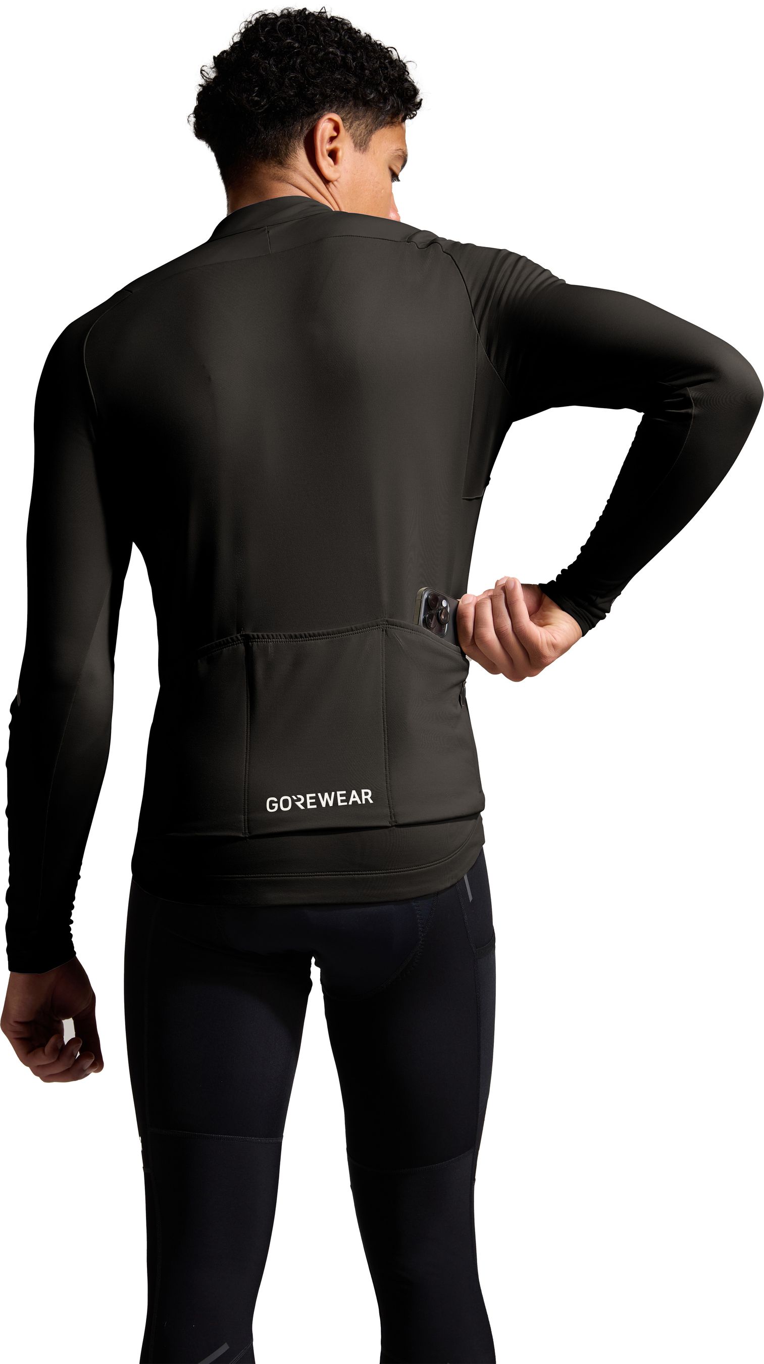 SPINSHIFT THERMO Herren-Thermo-Langarmtrikot / black / L