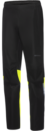 GLIDEWHEEL GTX Herren-Regenhose / black/neon yellow / L