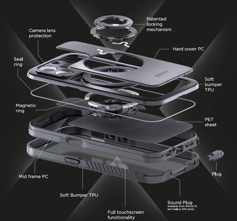 Phone Case Xtreme / schwarz / Samsung S25 Ultra