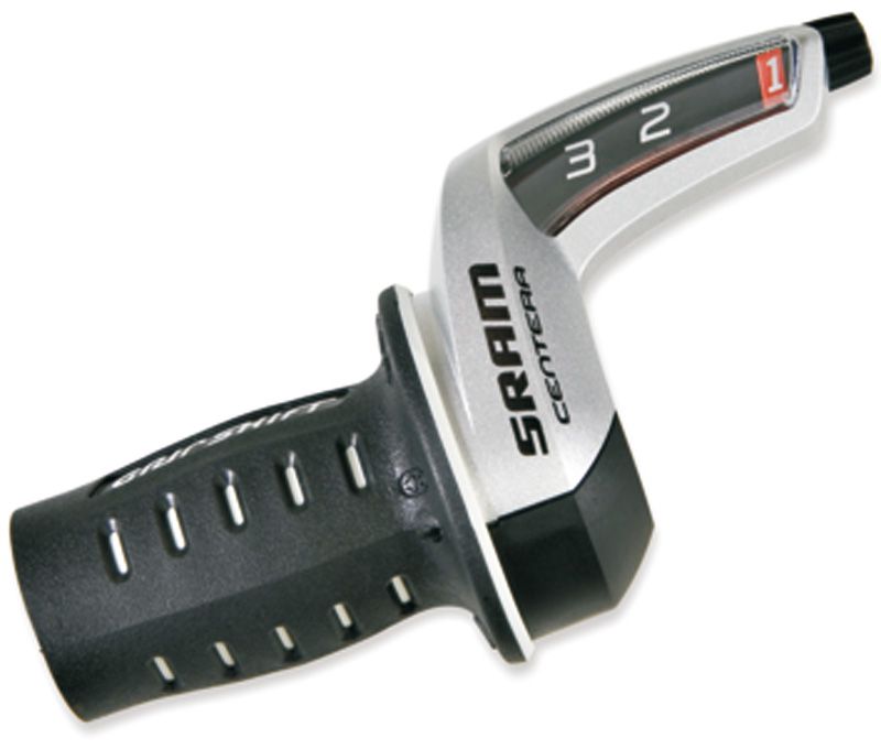 CENTERA TWIST 3-, 8-, 9-fach Drehgriffschalter (Shimano kompatibel) / silber / 8-fach