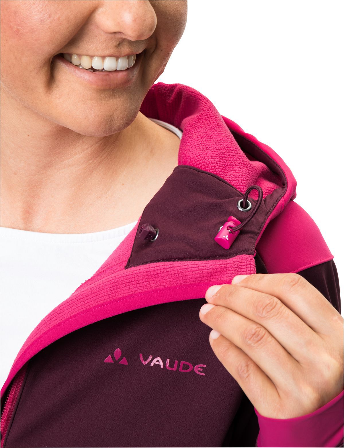QIMSA Damen-Softshelljacke / cassis / 36