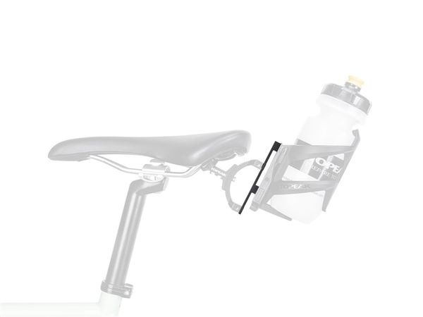 ALT-POSITION Adapter für alternative Bidonhalterbefestigung / schwarz silber