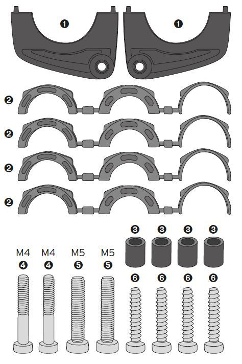 Compit/E-Spacer Kit / schwarz