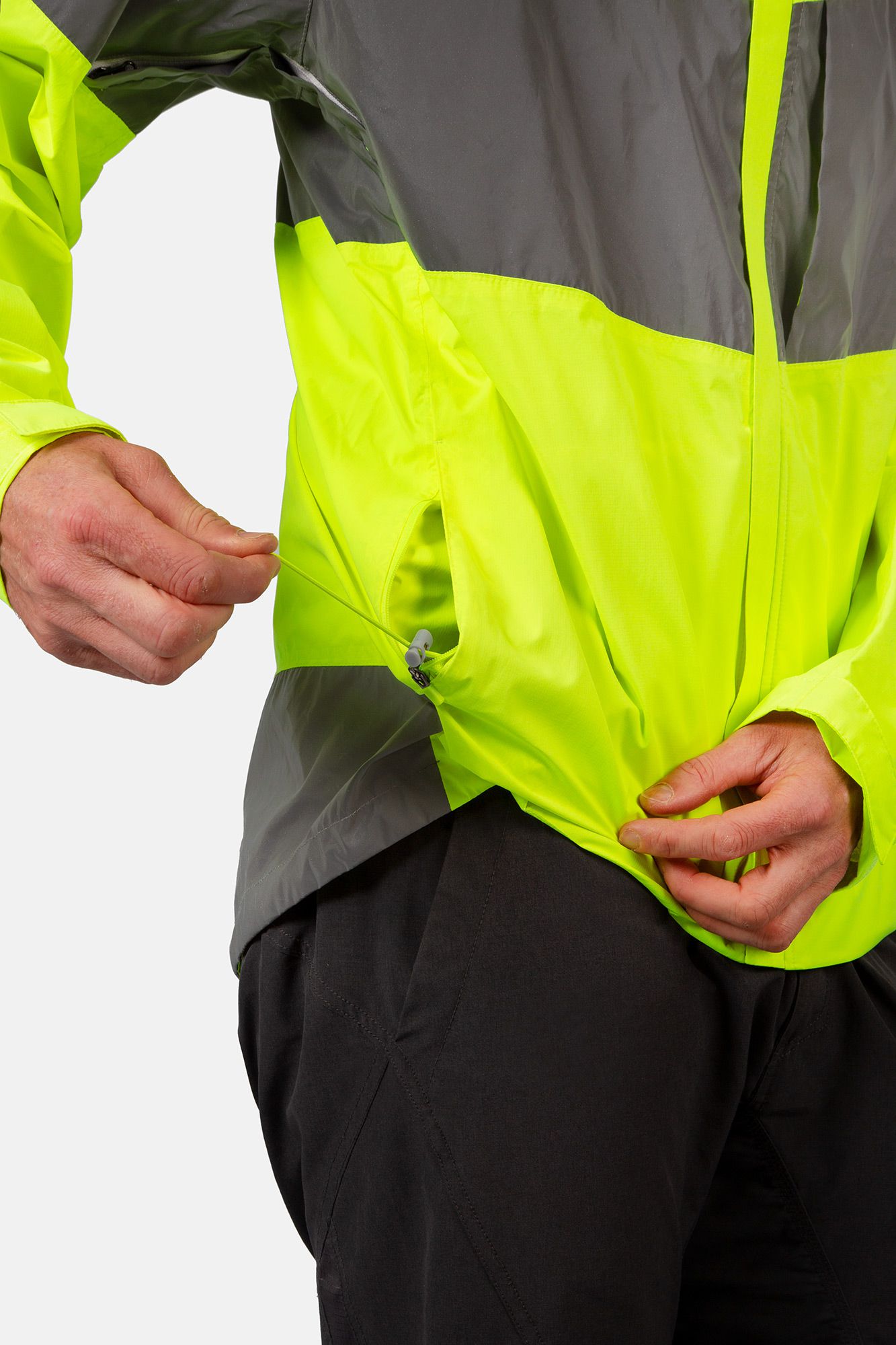URBAN LUMINITE EN1150 Herren-Regenjacke / neon-gelb / S