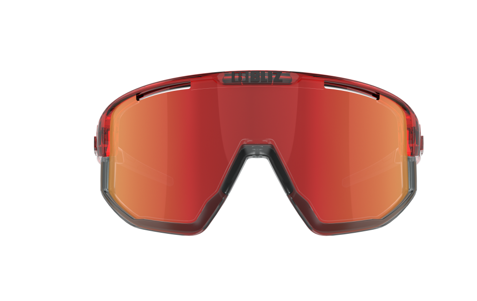 FUSION Sportbrille / transparent red
