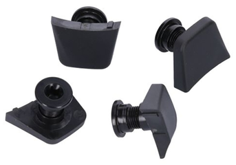 Chainring BoltKit 4X1 M8X6.5X3.4 107BCD 1x12 Qty4 / black