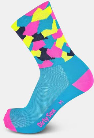 ALLROUND ELITE COLORFUL CAMO Velosocken / blue / L=44-47
