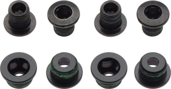 Chainring Bolt KIT 4X2 M10 ALU/M8 Steel QTY 4 / black