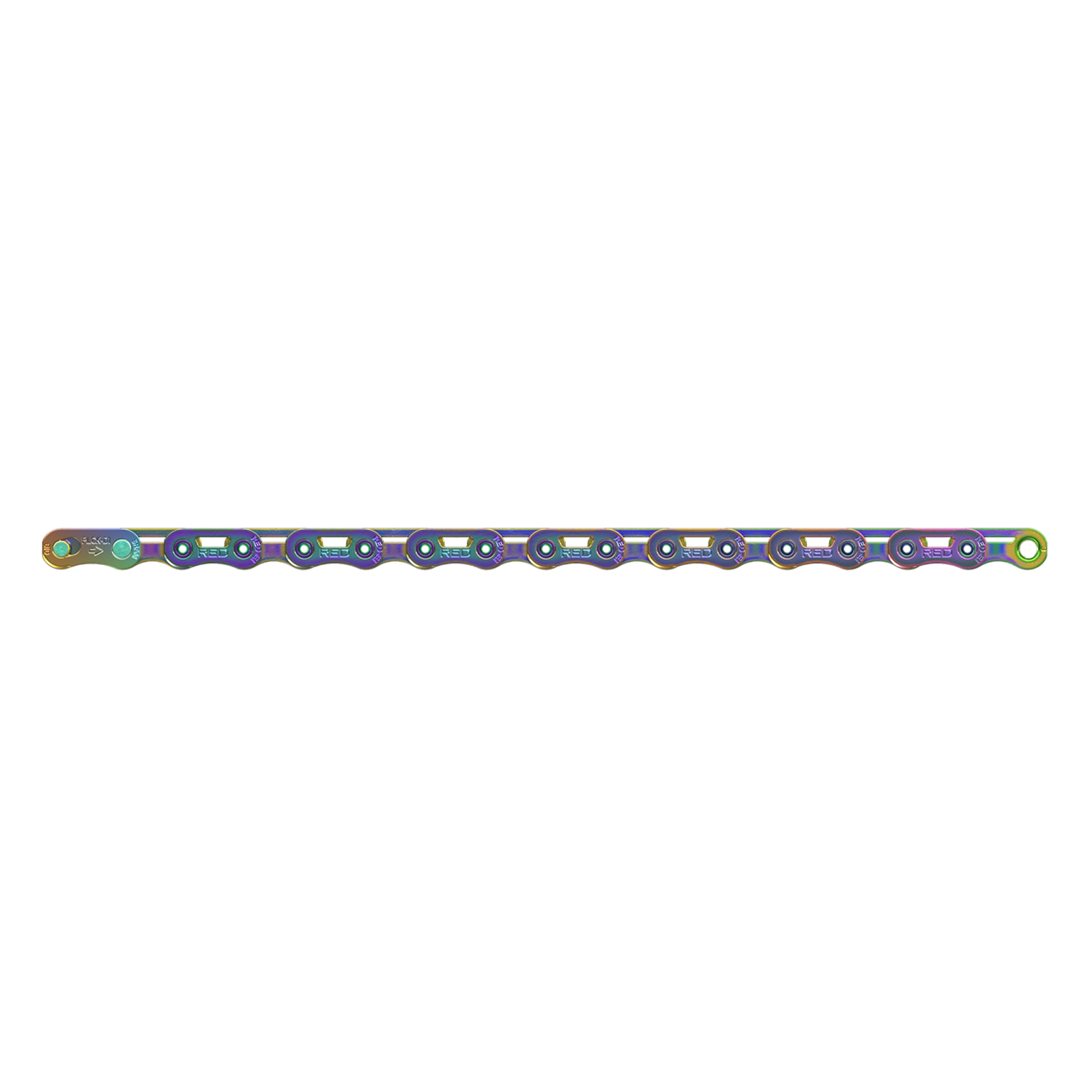 RED E1 Flattop Road-Kette 12-/13fach / rainbow