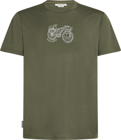 TL ADVENTURE RIDE Herren-Merino-Kurzarmshirt / loden / L