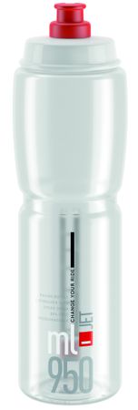 Bidon Jet transparent-rot / transparent-rot / 950 ml