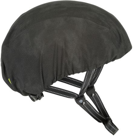 Commuter Compact Rain Helmet Cover / Reflection Black