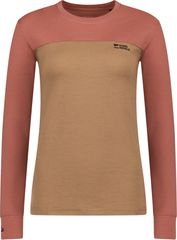 YOTEI BF Damen-Merino-Langarmshirt / canyon rose/toffee / XL