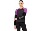 TARN WIND Damen-Merino-Langarmshirt / purple bolt/black / XS