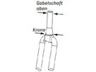 STEUERSATZ 1" konventionell, geschraubt / silber