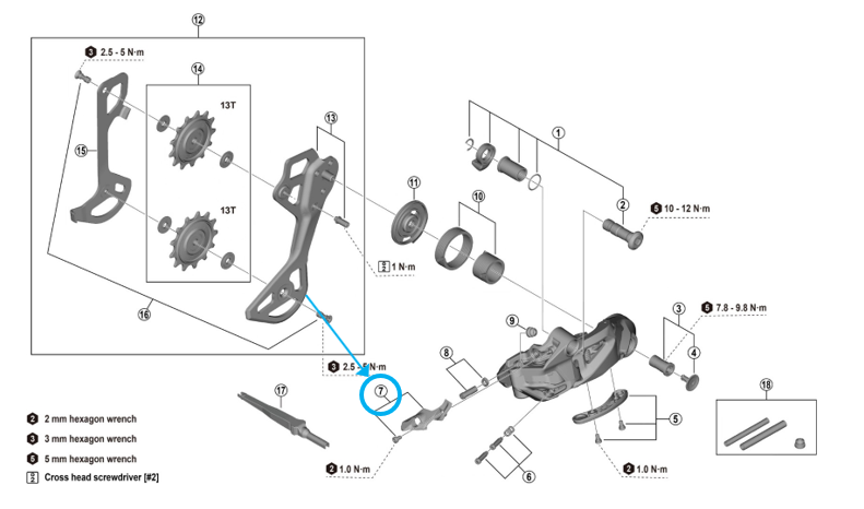 RD-M9260 Abdeckung und Schraube