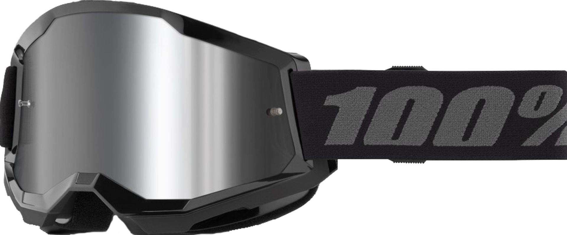 Goggle Strata 2 / Black - Mirror Silver Lens / schwarz