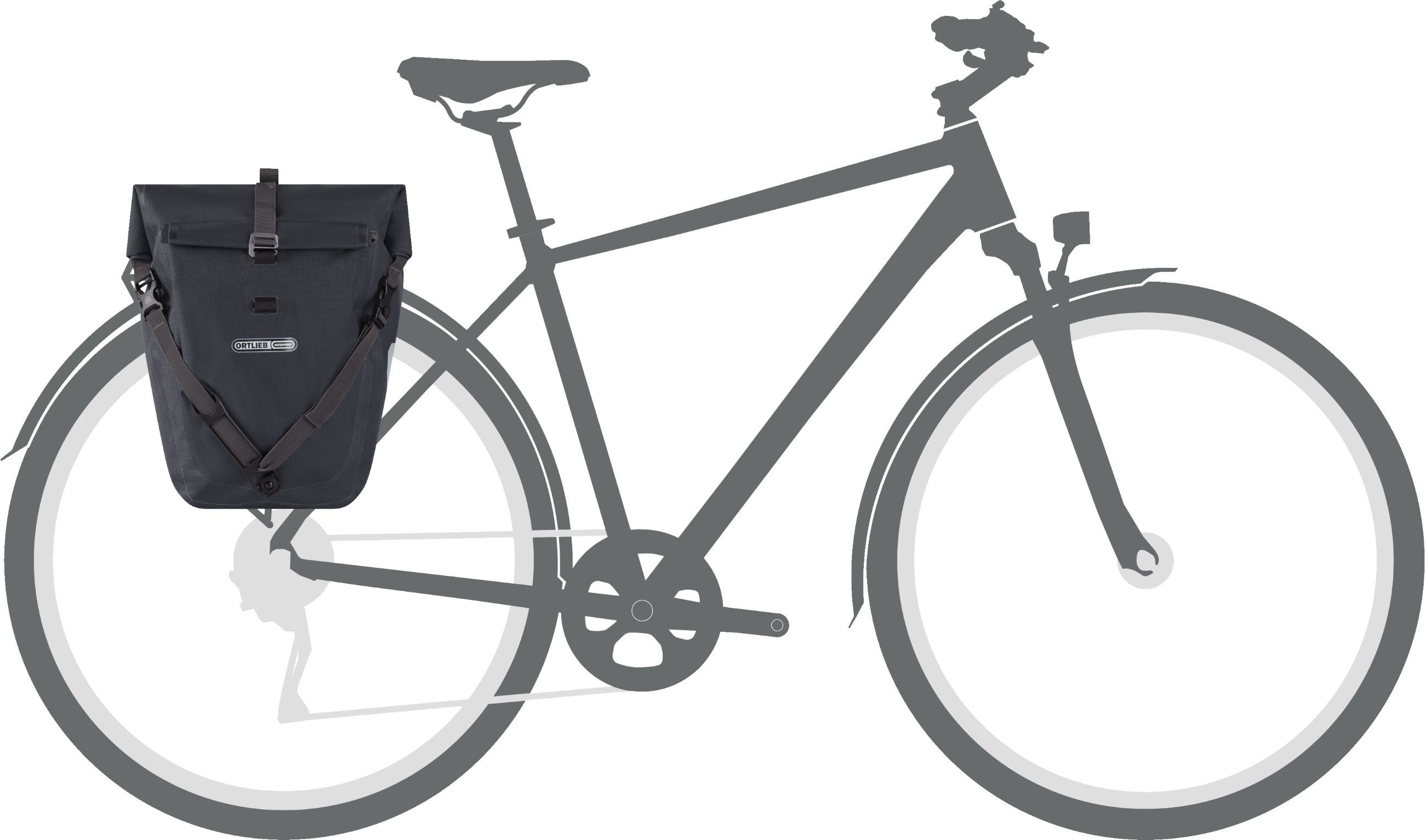 BACK-ROLLER PLUS Hinterradtasche (Single) / black / 20 L