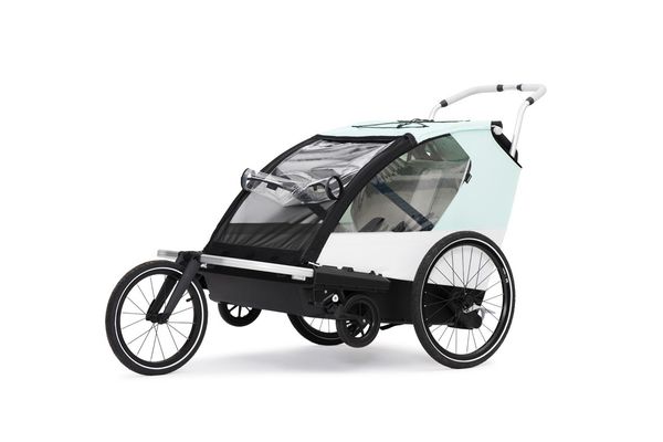 VENTO R "FAMILY" Kinderanhänger / türkis/weiss